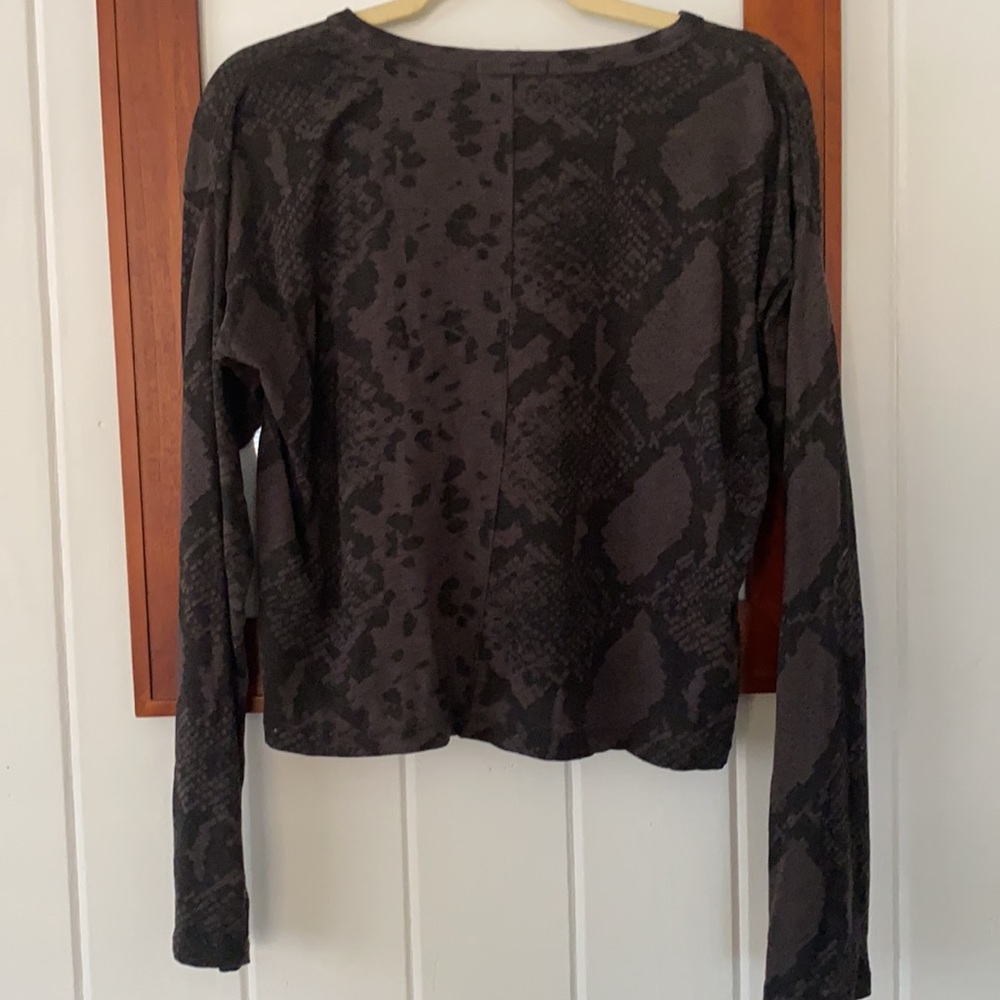 Rag & Bone Animal Print Cotton Top S